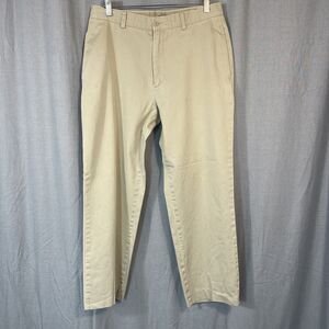 J. Crew Mens 32x27.5 Hemmed‎ Tan Slim Fit Khaki Pants business Casual Preppy